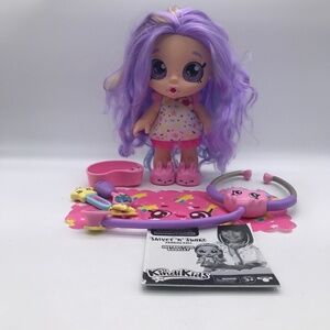 Kindi Kids Marsha Mello 50064‎ Bobble Head Doll Purple White Pink 10 Inch